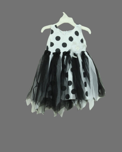 Black and white party wear for girls