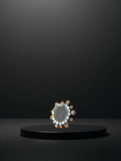 Round grey ethnic Ring - Image 3