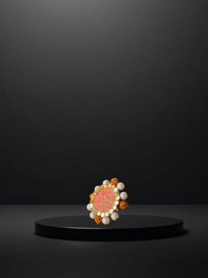 Orange ethnic ring