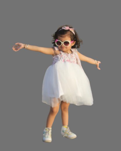 White party wear for girls
