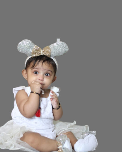 White birthday special wear for girls - Image 2