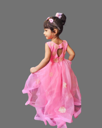 Pink party wear for girls - Image 2