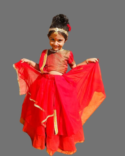 Red ethnic wear for girls