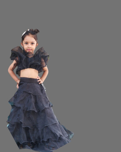 Black ethnic wear for girls