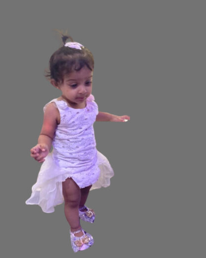Lite purple birthday special wear for girls