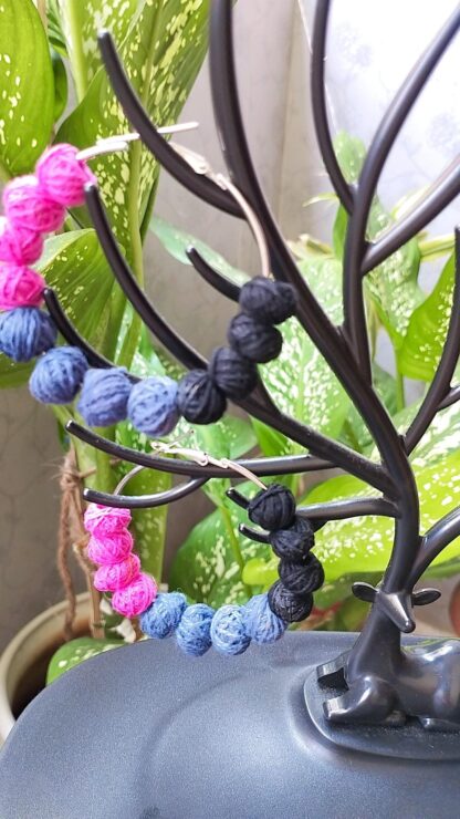 Multi colour western earrings